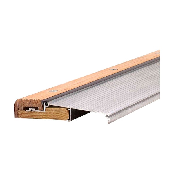M-D Building Products 1.13 in. H X 5.63 in. W X 36 in. L Aluminum/Oak Adjustable Deluxe Threshold Si 78600 - main